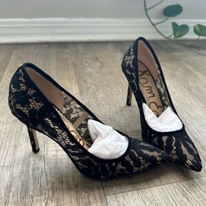 Black Lace Heels